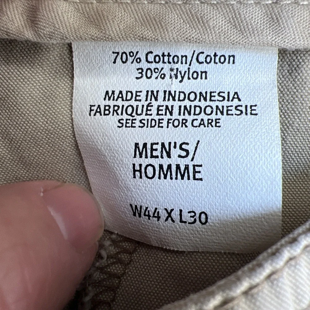 Eddie Bauer Convertible Zip Off Cargo Pants Mens 44x30 Khaki 3-in-1 Gorpcore